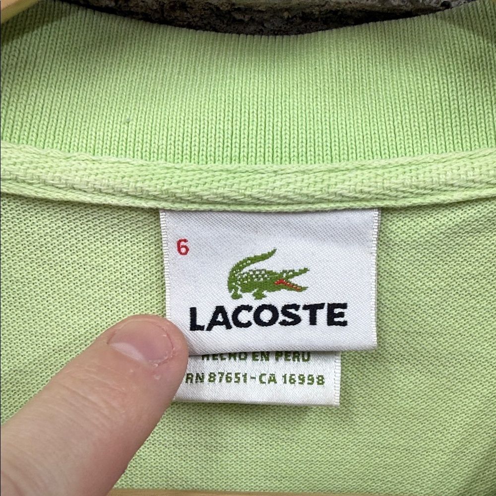 Lacoste Men's Light Green Polo Shirt - Picture 3 of 6